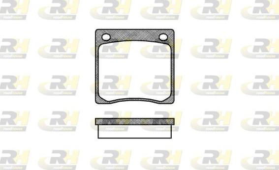 Roadhouse 2067.00 - Brake Pad Set, disc brake autospares.lv