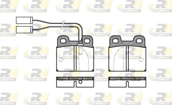 Roadhouse 2005.01 - Brake Pad Set, disc brake autospares.lv