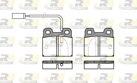 Roadhouse 2005.11 - Brake Pad Set, disc brake autospares.lv