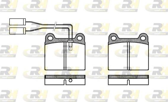 Roadhouse 2006.01 - Brake Pad Set, disc brake autospares.lv