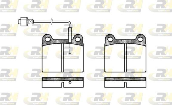 Roadhouse 2006.02 - Brake Pad Set, disc brake autospares.lv