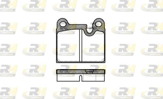 Roadhouse 2006.80 - Brake Pad Set, disc brake autospares.lv