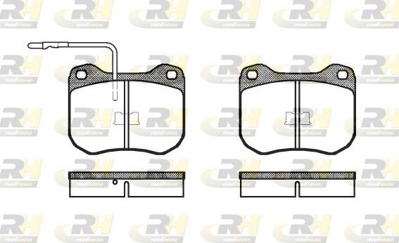 Roadhouse 2001.02 - Brake Pad Set, disc brake autospares.lv