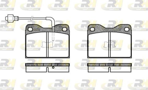 Roadhouse 2008.02 - Brake Pad Set, disc brake autospares.lv