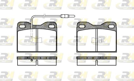 Roadhouse 2008.14 - Brake Pad Set, disc brake autospares.lv