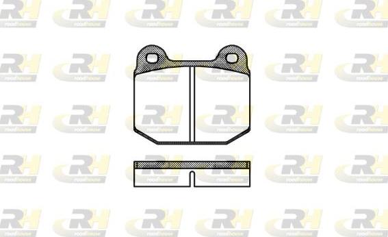 Roadhouse 2014.00 - Brake Pad Set, disc brake autospares.lv