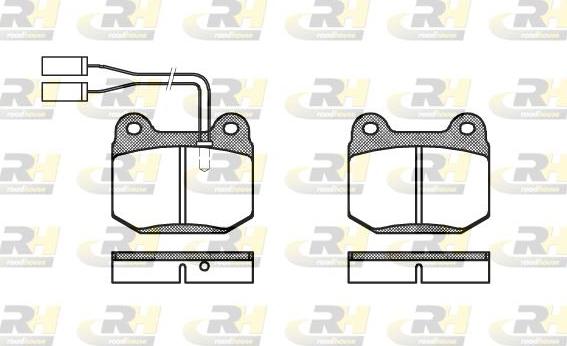 Roadhouse 2014.01 - Brake Pad Set, disc brake autospares.lv