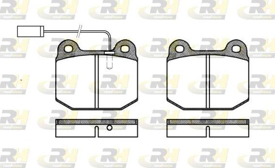 Roadhouse 2014.21 - Brake Pad Set, disc brake autospares.lv