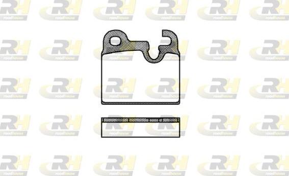 Roadhouse 2016.00 - Brake Pad Set, disc brake autospares.lv