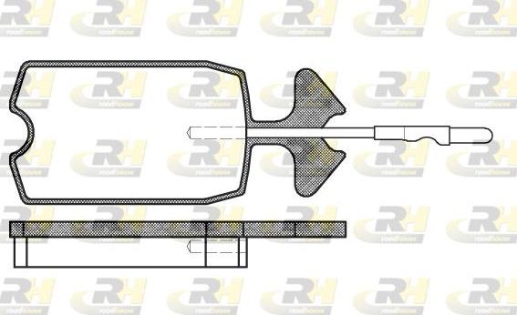 Roadhouse 2034.04 - Brake Pad Set, disc brake autospares.lv