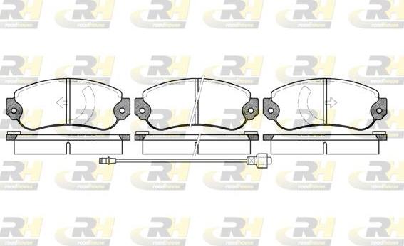 Roadhouse 2031.06 - Brake Pad Set, disc brake autospares.lv