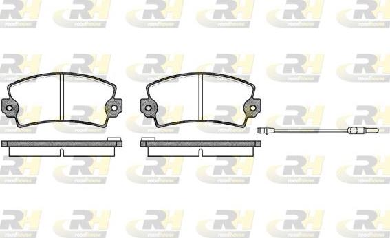 Roadhouse 2021.96 - Brake Pad Set, disc brake autospares.lv