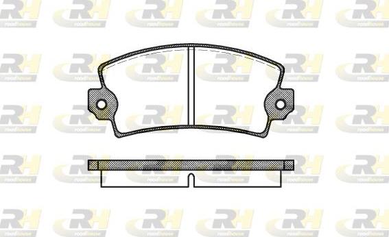 Roadhouse 2021.00 - Brake Pad Set, disc brake autospares.lv