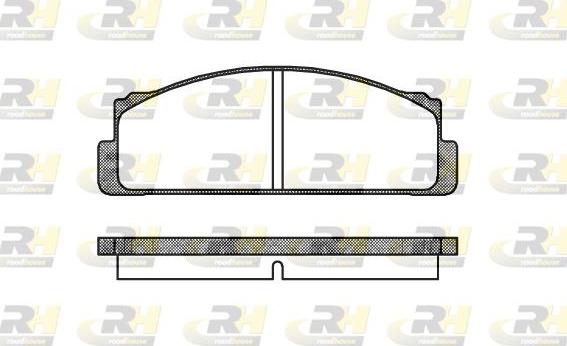 Roadhouse 2022.20 - Brake Pad Set, disc brake autospares.lv