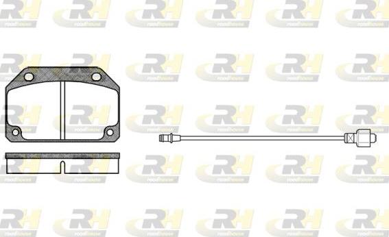 Roadhouse 2027.02 - Brake Pad Set, disc brake autospares.lv