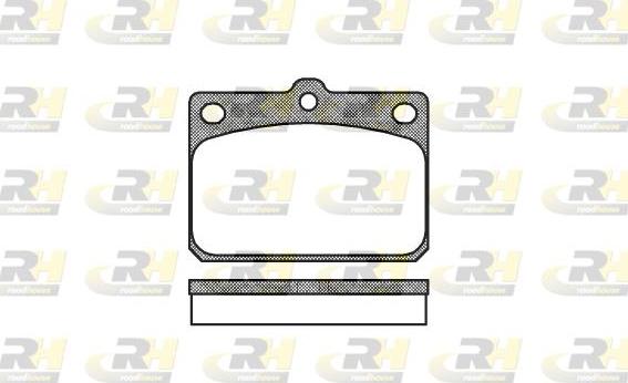 Roadhouse 2079.00 - Brake Pad Set, disc brake autospares.lv