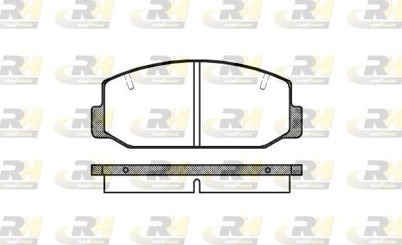 Roadhouse 2075.40 - Brake Pad Set, disc brake autospares.lv