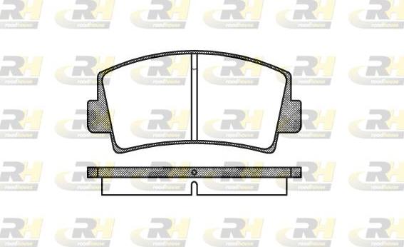 Roadhouse 2078.00 - Brake Pad Set, disc brake autospares.lv