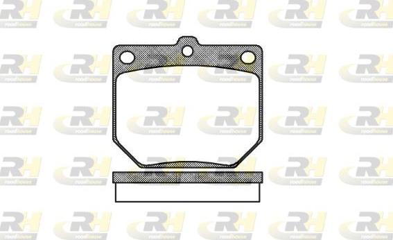 Roadhouse 2077.20 - Brake Pad Set, disc brake autospares.lv