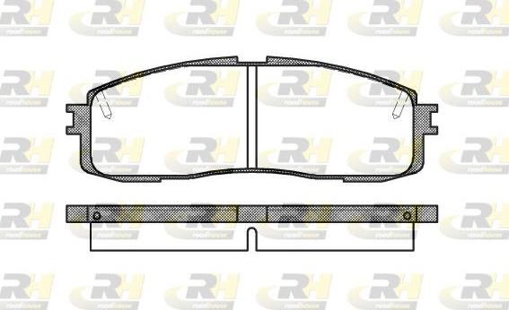 Roadhouse 2199.10 - Brake Pad Set, disc brake autospares.lv