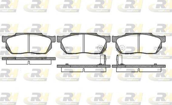 Roadhouse 2193.02 - Brake Pad Set, disc brake autospares.lv