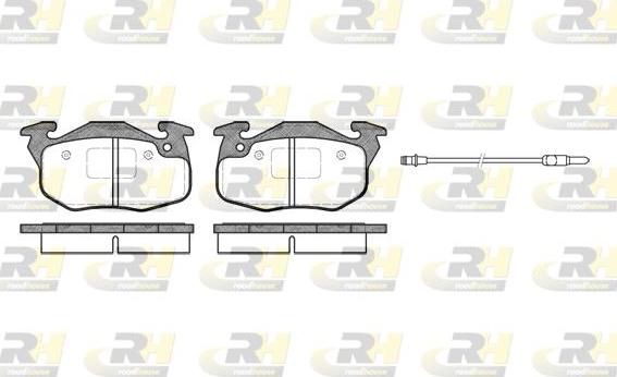 Roadhouse 2192.96 - Brake Pad Set, disc brake autospares.lv