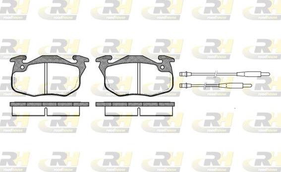 Roadhouse 2192.44 - Brake Pad Set, disc brake autospares.lv