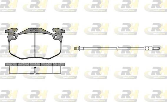 Roadhouse 2144.12 - Brake Pad Set, disc brake autospares.lv