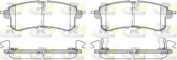 Roadhouse 21447.02 - Brake Pad Set, disc brake autospares.lv