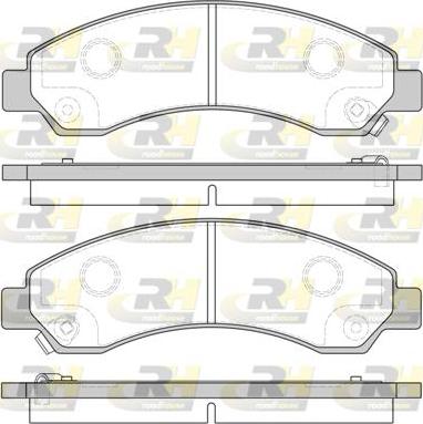 Roadhouse 21456.04 - Brake Pad Set, disc brake autospares.lv