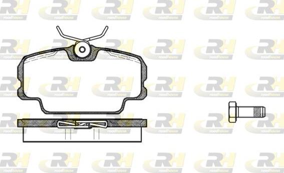 Roadhouse 2145.00 - Brake Pad Set, disc brake autospares.lv