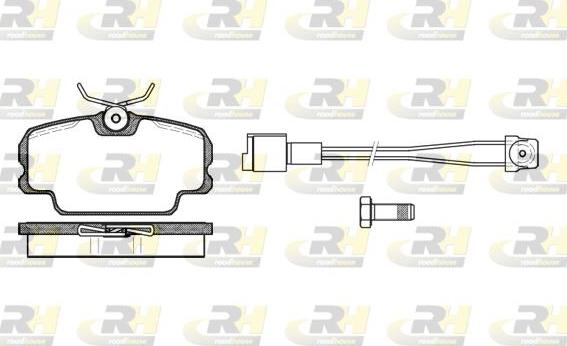 Roadhouse 2145.11 - Brake Pad Set, disc brake autospares.lv