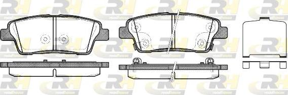 Roadhouse 21458.02 - Brake Pad Set, disc brake autospares.lv