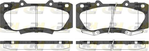 Roadhouse 21468.02 - Brake Pad Set, disc brake autospares.lv