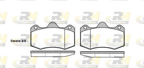 Roadhouse 21404.00 - Brake Pad Set, disc brake autospares.lv