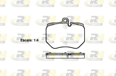 Roadhouse 21400.00 - Brake Pad Set, disc brake autospares.lv