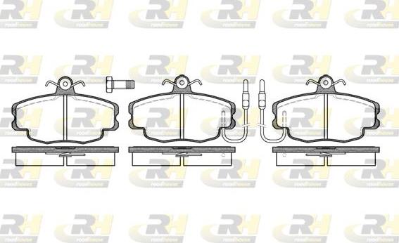 Roadhouse 2141.02 - Brake Pad Set, disc brake autospares.lv