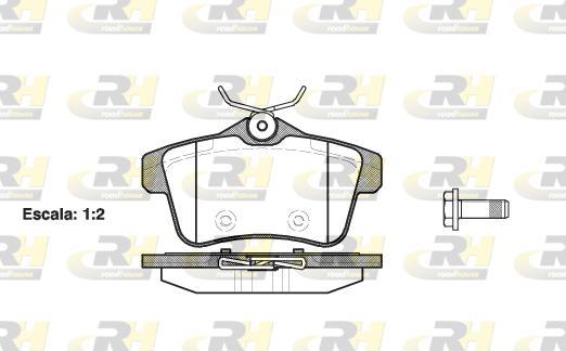 Roadhouse 21418.00 - Brake Pad Set, disc brake autospares.lv