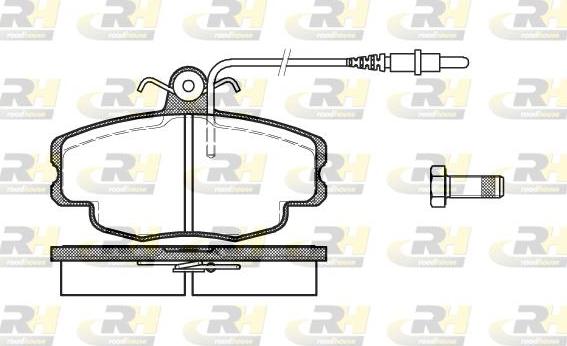 Roadhouse 2141.24 - Brake Pad Set, disc brake autospares.lv