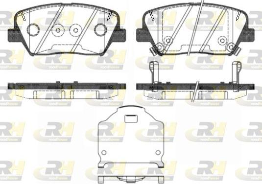 Roadhouse 21412.02 - Brake Pad Set, disc brake autospares.lv