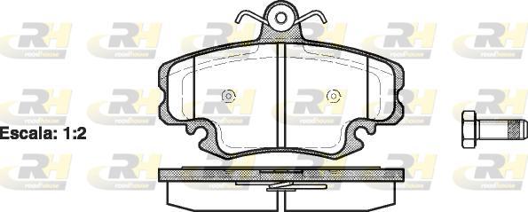 Roadhouse 2141.20 - Brake Pad Set, disc brake autospares.lv