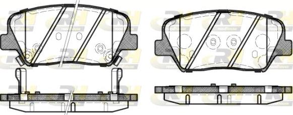 Roadhouse 21412.12 - Brake Pad Set, disc brake autospares.lv