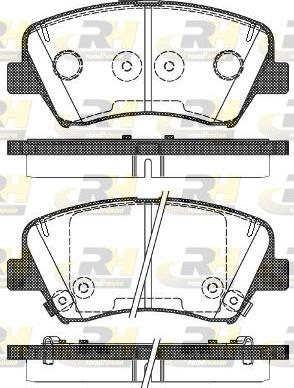 Roadhouse 21412.32 - Brake Pad Set, disc brake autospares.lv