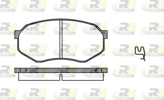 Roadhouse 2148.14 - Brake Pad Set, disc brake autospares.lv