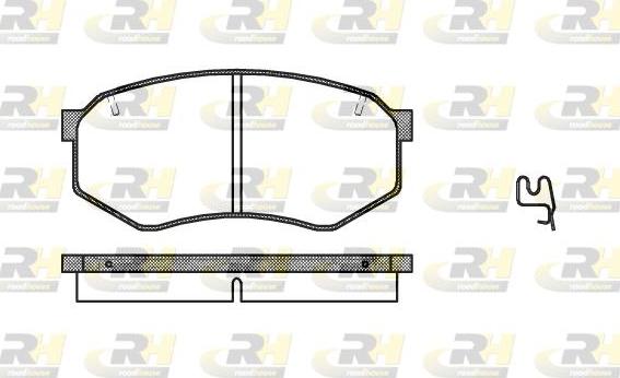 Roadhouse 2148.34 - Brake Pad Set, disc brake autospares.lv