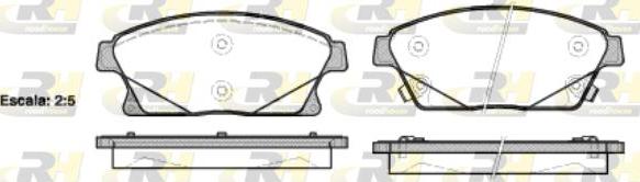 Roadhouse 21431.02 - Brake Pad Set, disc brake autospares.lv