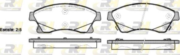 Roadhouse 21431.12 - Brake Pad Set, disc brake autospares.lv