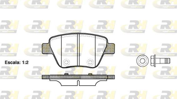 Roadhouse 21420.00 - Brake Pad Set, disc brake autospares.lv