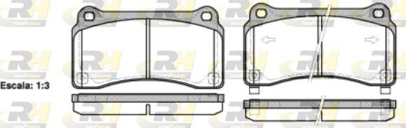 Roadhouse 21427.02 - Brake Pad Set, disc brake autospares.lv