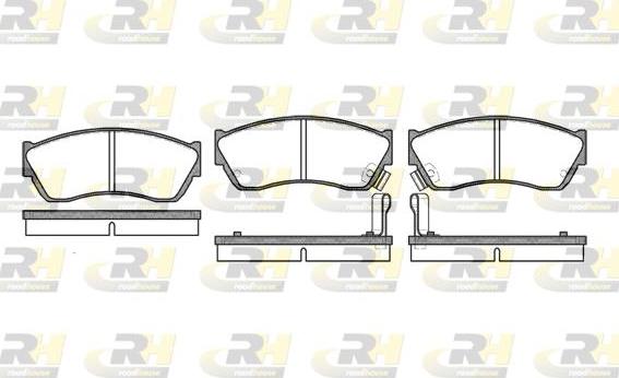 Roadhouse 2147.22 - Brake Pad Set, disc brake autospares.lv